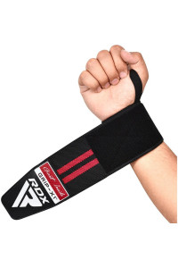 Бинти для зап*ясть (кистьові бинти) RDX GYM WRIST WRAP R11 BLACK/RED
