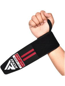 Бинти для зап*ясть (кистьові бинти) RDX GYM WRIST WRAP R11 BLACK/RED