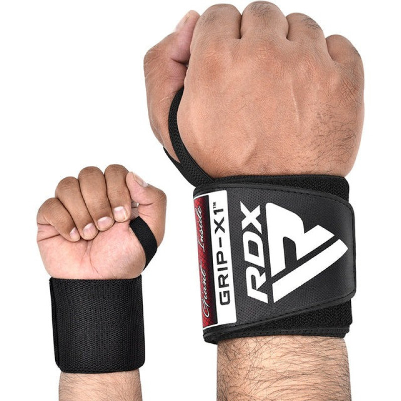 Бинти для зап*ясть (кистьові бинти) RDX W3 Gym Wrist Wraps Full Black