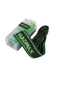 Бинти на коліна MadMax MFA-299 Non slide & slip knee wraps 2.0m Black/Green