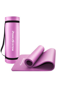 Килимок для йоги та фітнесу Power System PS-4017 NBR Fitness Yoga Mat Plus Pink (180х61х1)