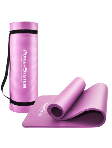 Килимок для йоги та фітнесу Power System PS-4017 NBR Fitness Yoga Mat Plus Pink (180х61х1)