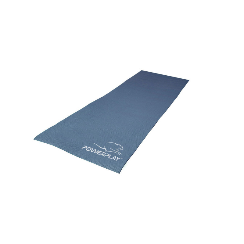Килимок для йоги та фітнесу PowerPlay 4010 PVC Yoga Mat Темно-синій (173x61x0.6)