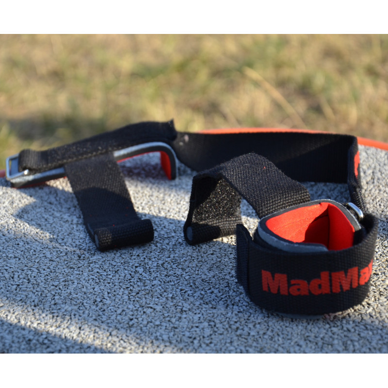 Лямки для тяги MadMax MFA-332 PWR Straps+ Black/Grey/Red
