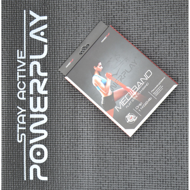 Лента-эспандер для фитнеса и реабилитации PowerPlay 4112 0.6мм MediBand Heavy Красная (11кг)