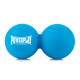 Массажный двойной силиконовый мяч PowerPlay PP-4355 Silicone Lacrosse Peanut Ball (6.312.6см.) Синий