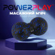 Масажний м*яч подвійний PowerPlay PP-4352 Epp foam peanut ball (d8*16cm.) Чорно/Синій