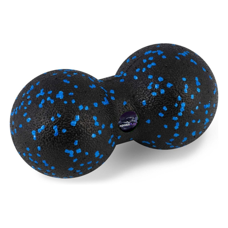 Масажний м*яч подвійний PowerPlay PP-4352 Epp foam peanut ball (d8*16cm.) Чорно/Синій