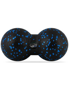 Масажний м*яч подвійний PowerPlay PP-4352 Epp foam peanut ball (d8*16cm.) Чорно/Синій