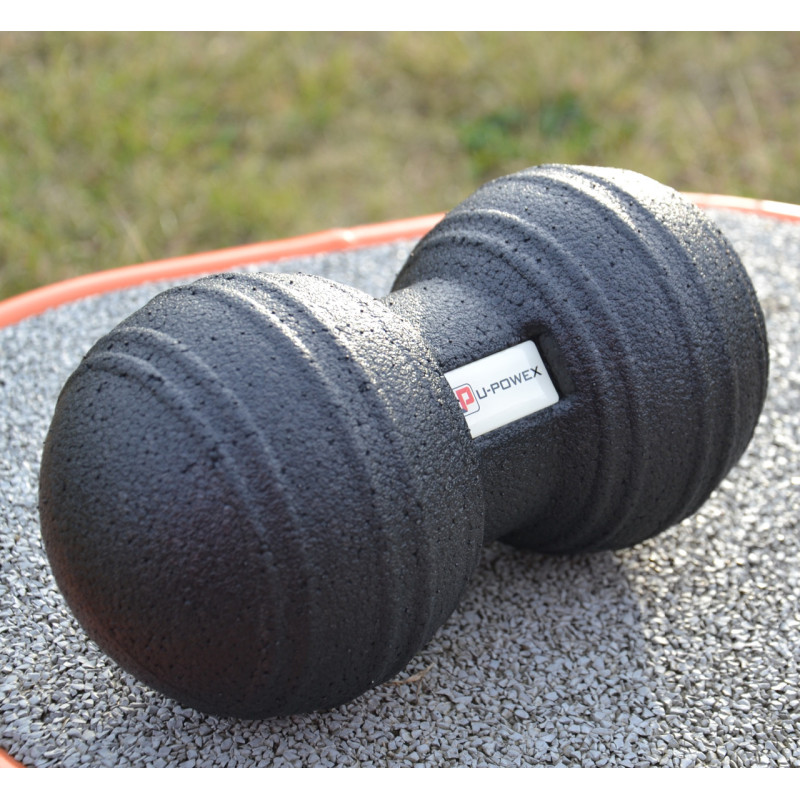 Масажний м*яч подвійний U-POWEX Epp foam peanut ball (d8*16cm.) Black