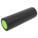 Масажний ролик (роллер) гладкий PowerPlay 4021 Fitness Roller Чорно-зелений (45x15см.)