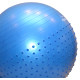 М*яч для фітнесу (фітбол) напівмасажний PowerPlay 4003 ?65 cm Gymball Синій + помпа