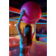 М*яч для фітнесу (фітбол) Power System PS-4011 ?55 cm PRO Gymball Pink