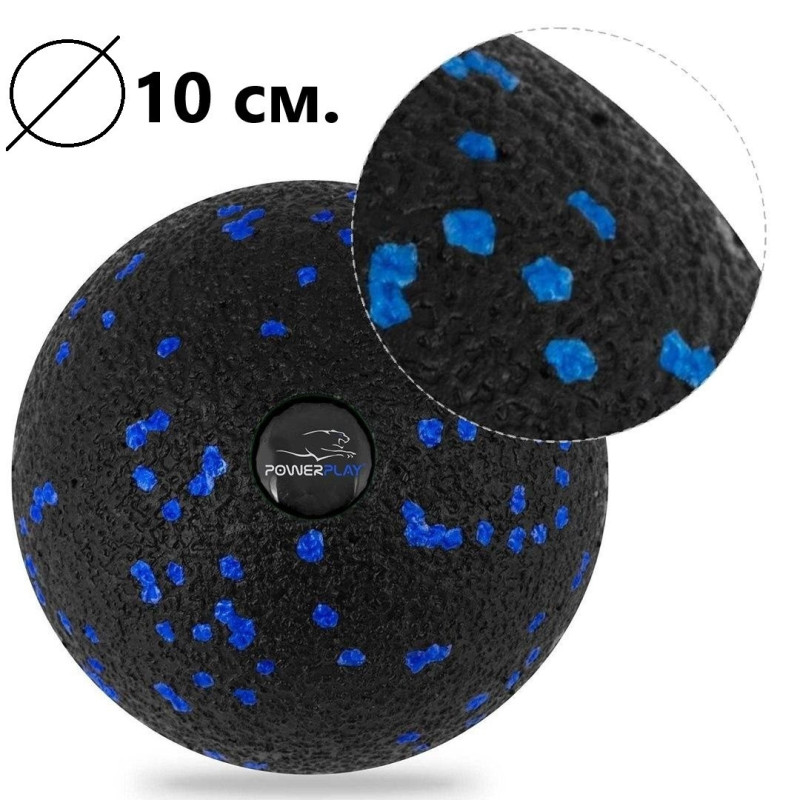 Набір м*ячів для масажу та йоги PowerPlay PP_4090 EPP (Комплект з 2 штук) Blue