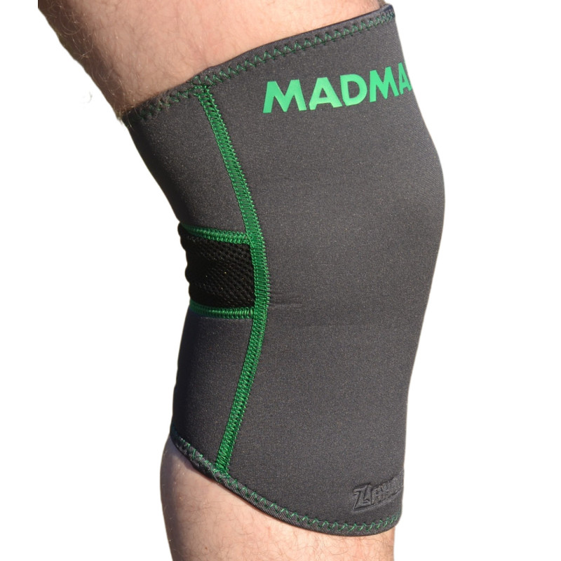 Наколінник MadMax MFA-294 Zahoprene Knee Support Dark Grey/Green (1шт.) M