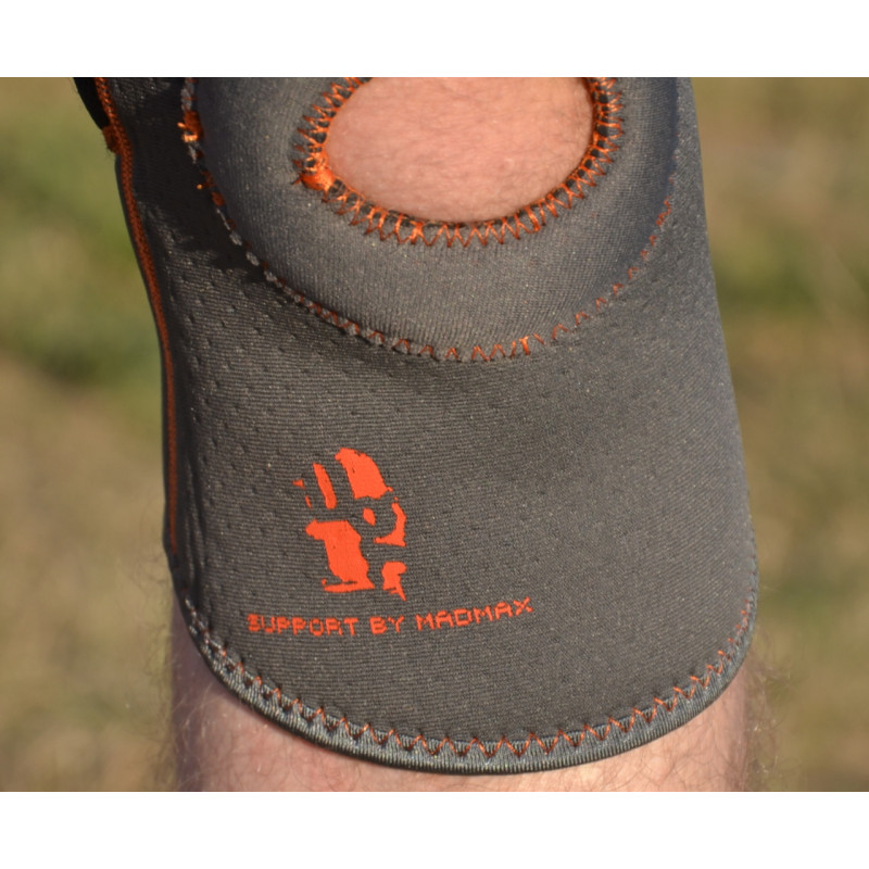 Наколінник MadMax MFA-297 Knee Support with Patella Stabilizer Dark Grey/Orange L