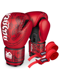 Боксерські рукавиці Phantom Muay Thai Red 12 унцій (капа в подарунок)