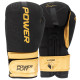 Перчатки для бокса PowerPlay 3024 Ultra Mat Черно-Золотые 14 унций