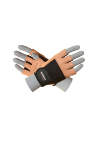Перчатки для фитнеса MadMax MFG-444 Fitness Brown XL
