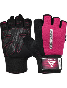 Рукавички для фітнесу RDX W1 Half Pink M
