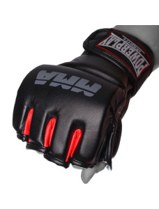 Перчатки MMA PowerPlay 3053 Черно-Красные L/XL