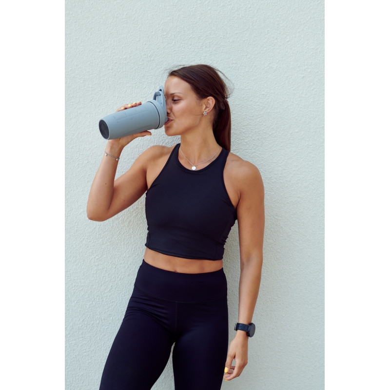 Шейкер спортивний SmartShake металевий Reforce Stainless Steel 30oz/900ml Gray