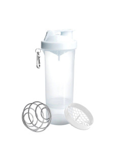Шейкер спортивный SmartShake Slim 500ml Pure White