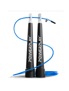 Скакалка швидкісна PowerPlay 4202 Ultra Speed Rope Синя (2,9m.)