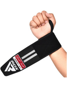 Бинти для зап*ясть (кистьові бинти) RDX GYM WRIST WRAP R11 BLACK/WHITE