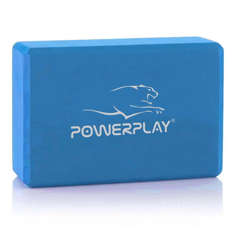 Блок для йоги 2 шт. (пара) PowerPlay 4006 Yoga Brick EVA Сині