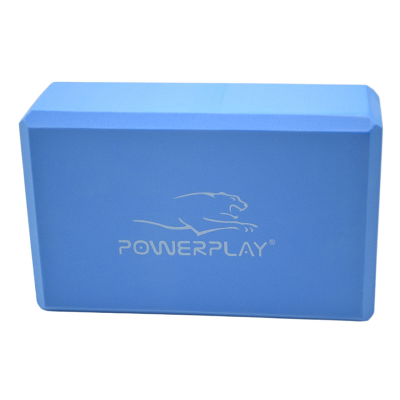 Блок для йоги 2 шт. (пара) PowerPlay 4006 Yoga Brick EVA Сині