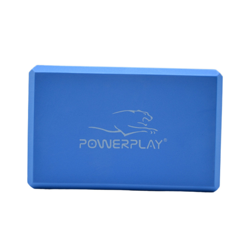 Блок для йоги 2 шт. (пара) PowerPlay 4006 Yoga Brick EVA Сині