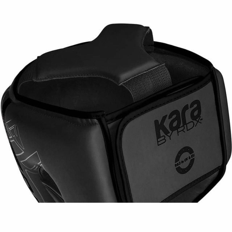 Боксерський шолом RDX F6 KARA Matte Black M (капа в комплекті)