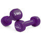 Гантели виниловые PowerPlay 4125 Achilles 22.5 кг. Фиолетовые (пара – 2шт.)