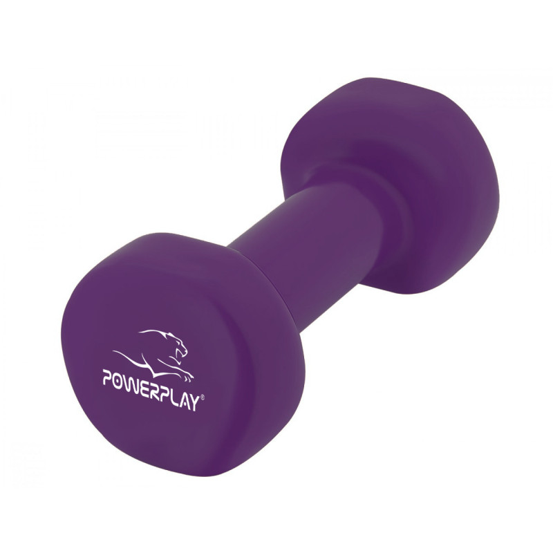 Гантели виниловые PowerPlay 4125 Achilles 22.5 кг. Фиолетовые (пара – 2шт.)