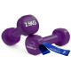 Гантели виниловые PowerPlay 4125 Achilles 22.5 кг. Фиолетовые (пара – 2шт.)