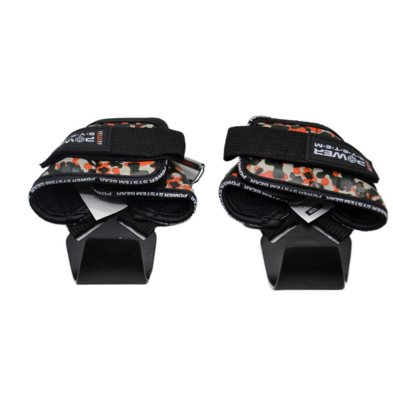 Гаки для тяги на зап*ястя Power System PS-3370 Hooks Camo Black/Red L