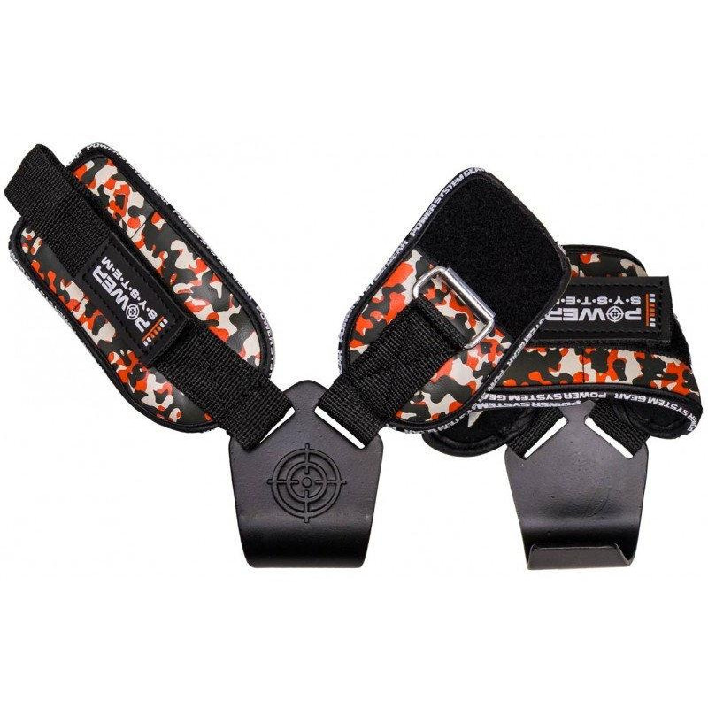 Гаки для тяги на зап*ястя Power System PS-3370 Hooks Camo Black/Red L