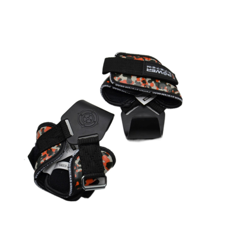 Гаки для тяги на зап*ястя Power System PS-3370 Hooks Camo Black/Red L