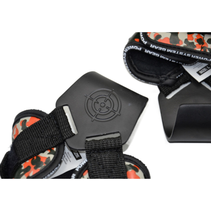Гаки для тяги на зап*ястя Power System PS-3370 Hooks Camo Black/Red L