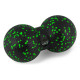 Масажний м*яч подвійний PowerPlay PP-4352 Epp foam peanut ball (d8*16cm.) Чорно/Зелений