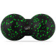 Масажний м*яч подвійний PowerPlay PP-4352 Epp foam peanut ball (d8*16cm.) Чорно/Зелений