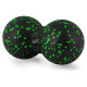 Масажний м*яч подвійний PowerPlay PP-4352 Epp foam peanut ball (d8*16cm.) Чорно/Зелений