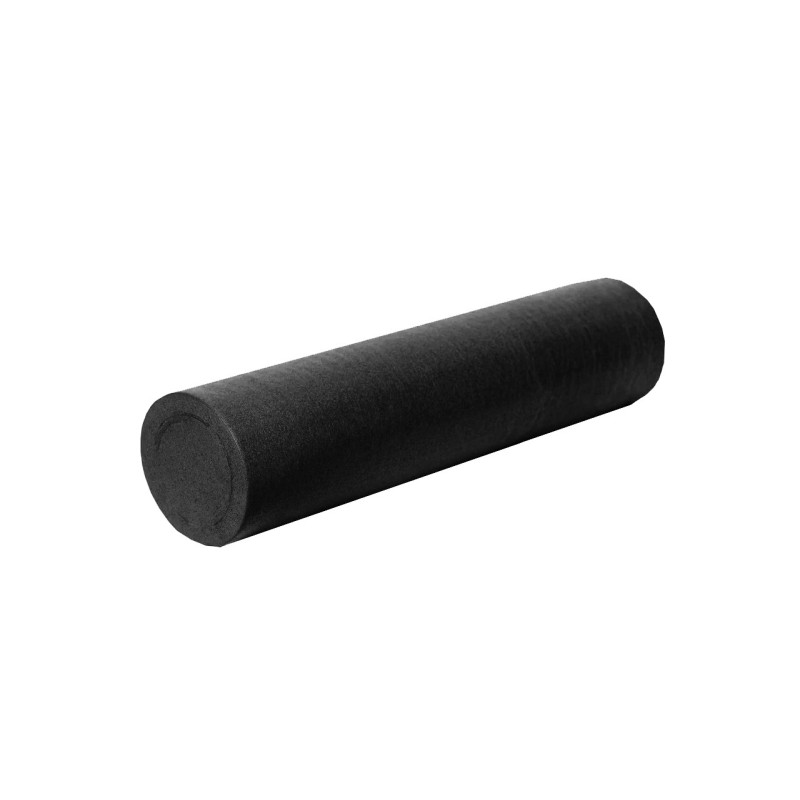 Масажний ролик (роллер) гладкий PowerPlay 4021 Fitness Roller Чорний (60x15см.)