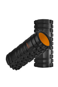 Масажний ролик (роллер) PowerPlay 4025 Massage Roller Чорно-помаранчевий (33x15см.)