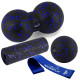 Набір для масажу та йоги PowerPlay PP_4091 EPP (2 м*ячики + валик масажер 15*5,3 см.) Blue + резинка 7,5 кг.