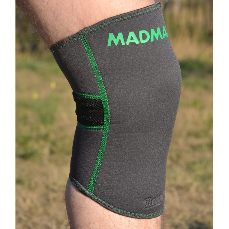 Наколінник MadMax MFA-294 Zahoprene Knee Support Dark Grey/Green (1шт.) XL