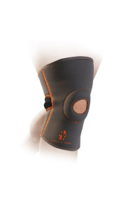 Наколінник MadMax MFA-297 Knee Support with Patella Stabilizer Dark Grey/Orange M