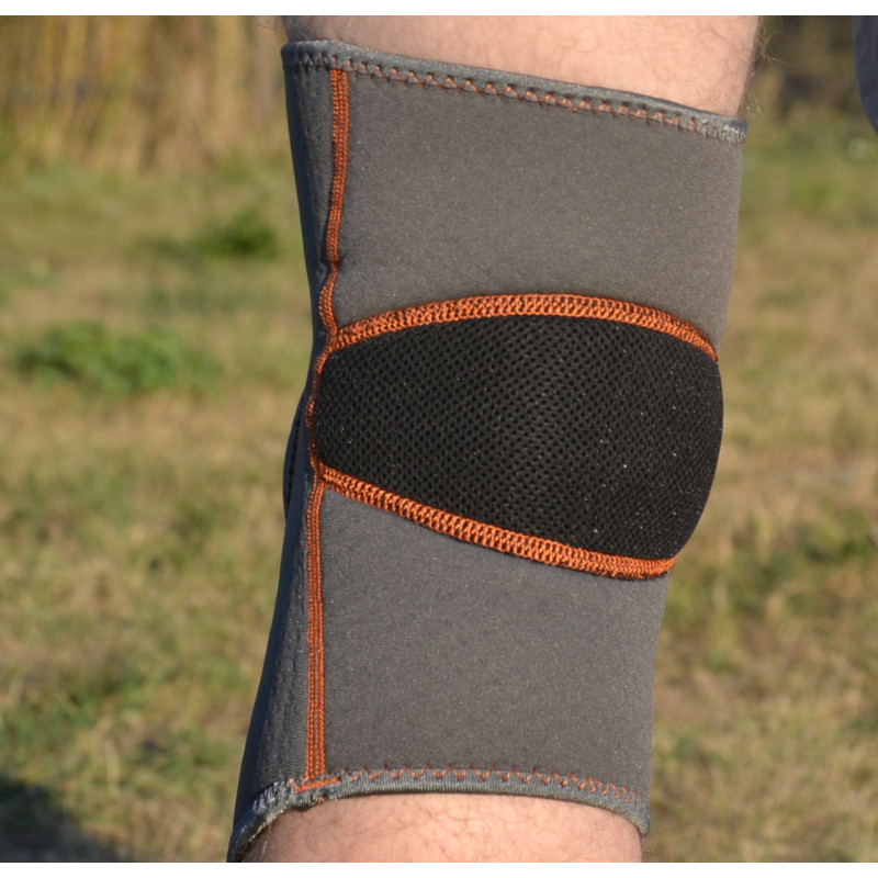Наколінник MadMax MFA-297 Knee Support with Patella Stabilizer Dark Grey/Orange M
