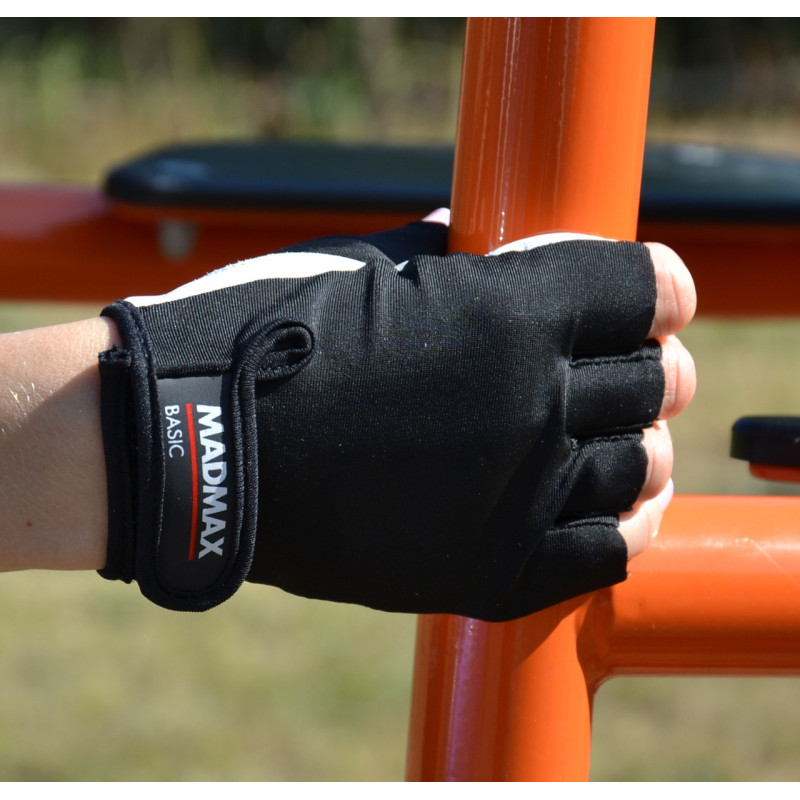 Рукавички для фітнесу MadMax MFG-250 Basic Whihe XL